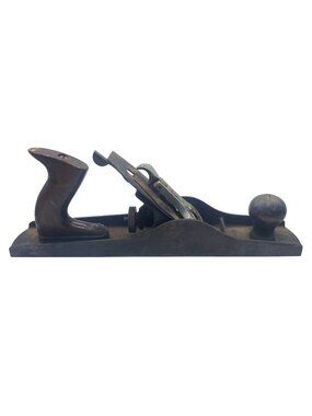 Red Diamond Smoothing Hand Plane Metal Carpenters Wood Working Tool Vintage 30s